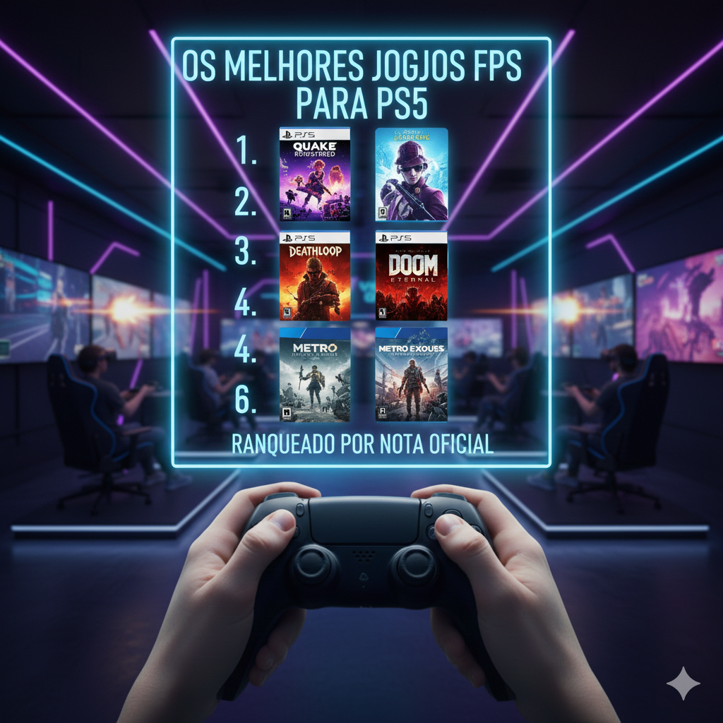 No momento, você está visualizando Os Melhores Jogos FPS para PS5: O Ranking Definitivo por Nota Oficial